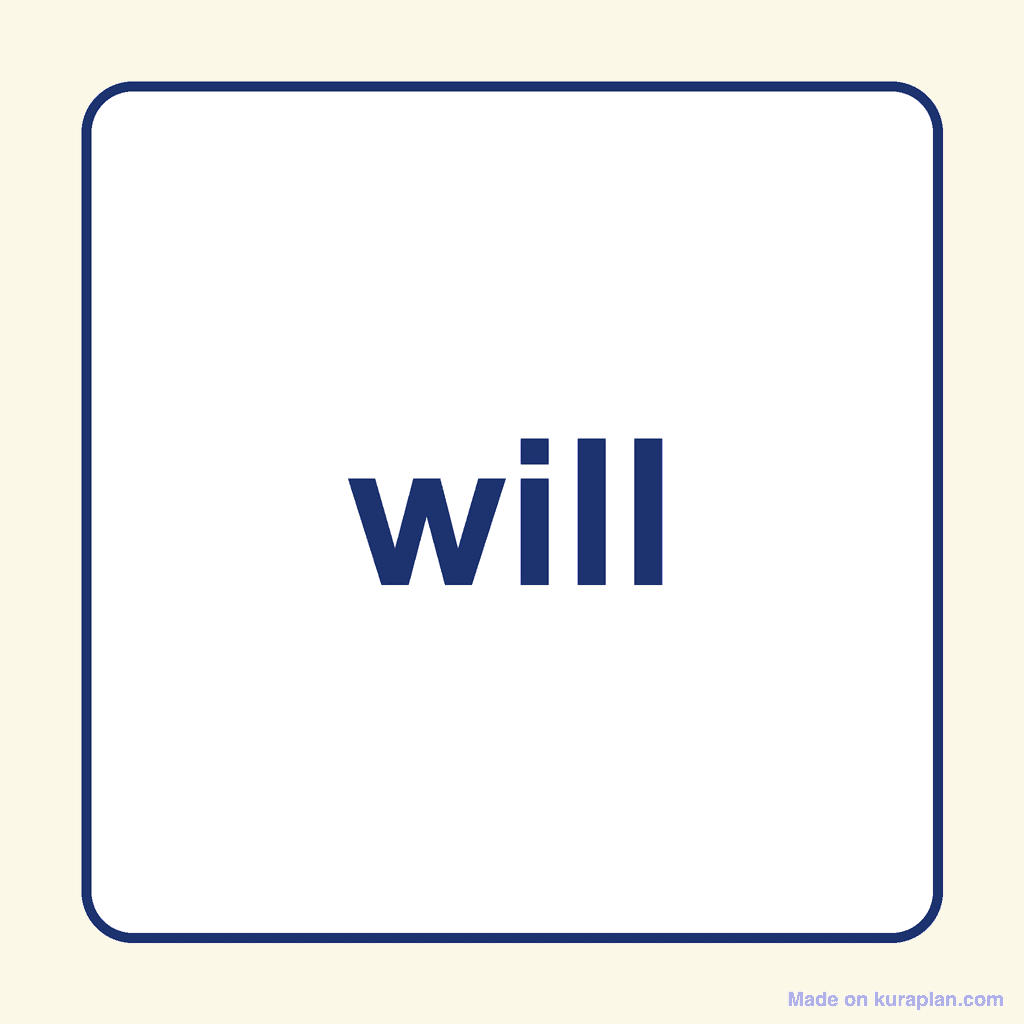 Sight Word — will