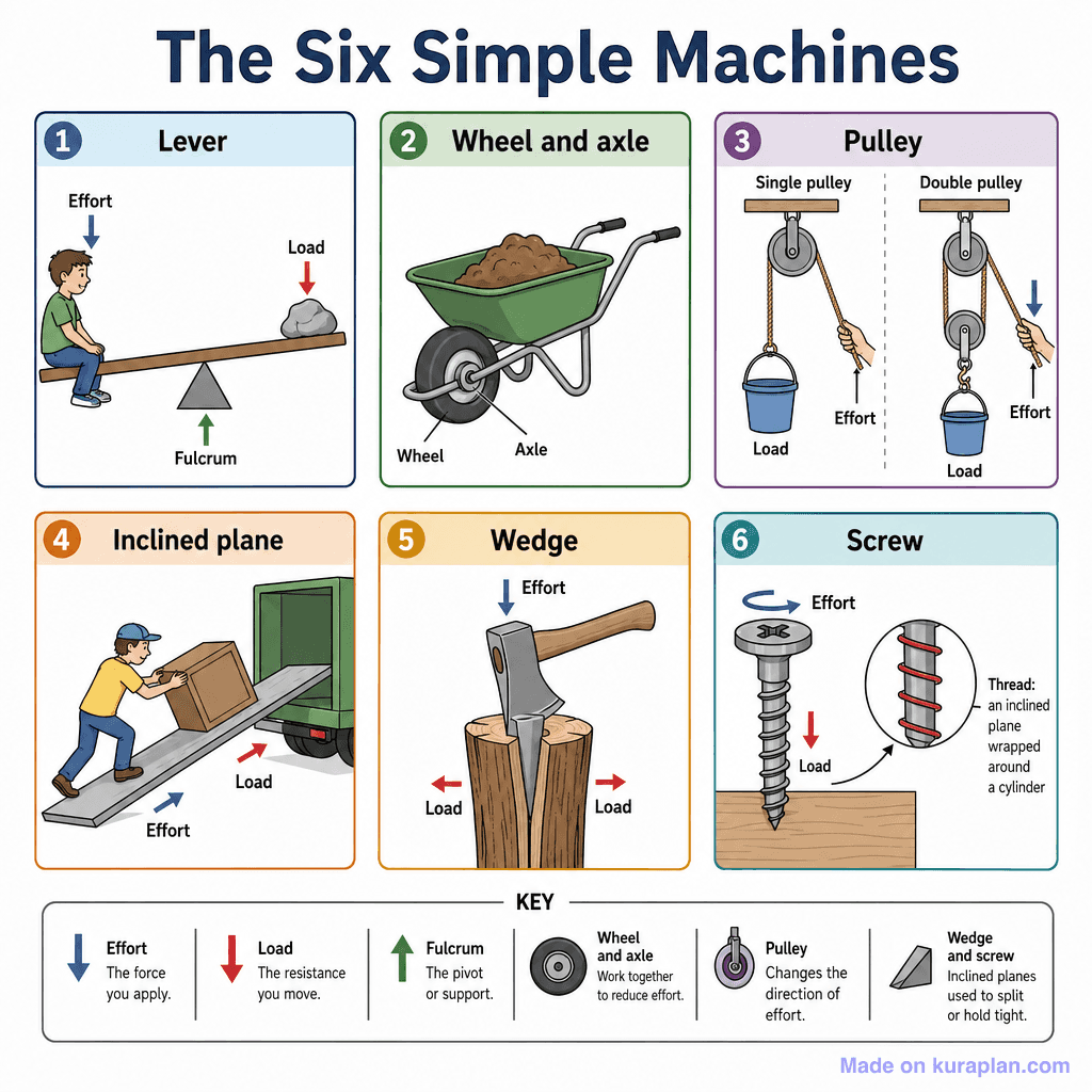 The Six Simple Machines (detailed)