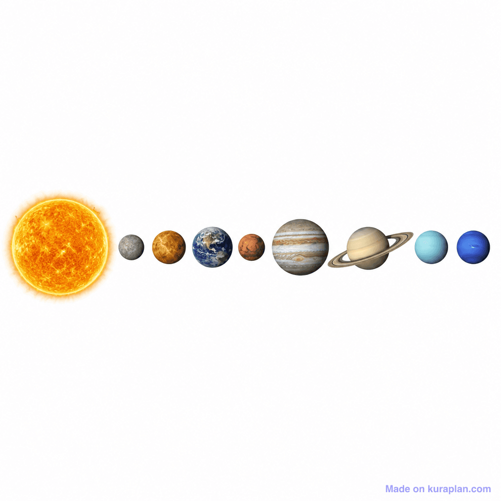 Earth & Space illustration sample