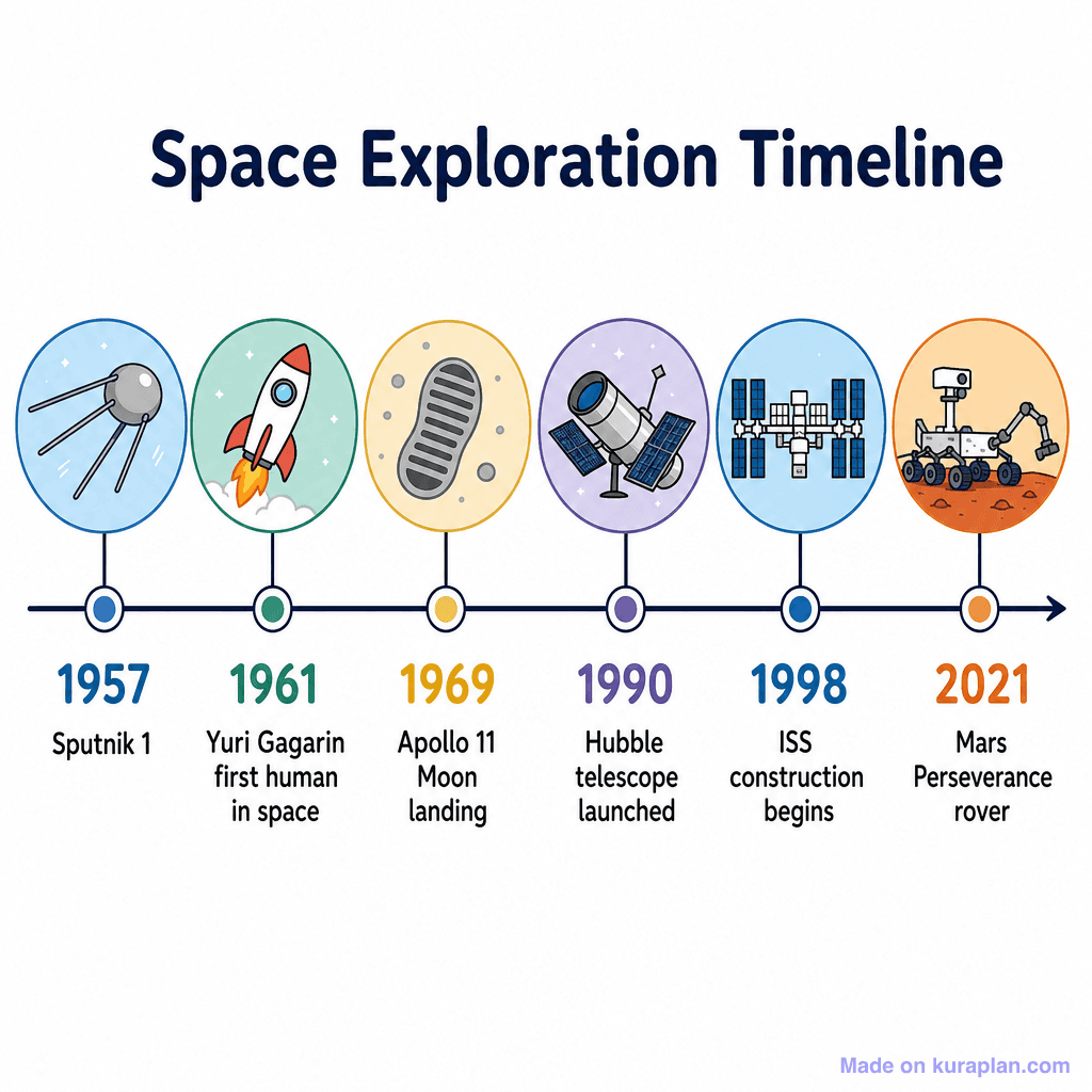 Space Exploration Timeline (simple)