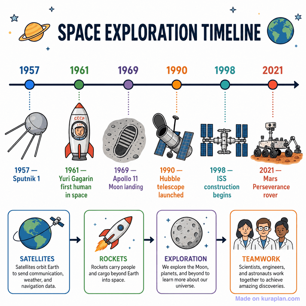 Space Exploration Timeline (detailed)