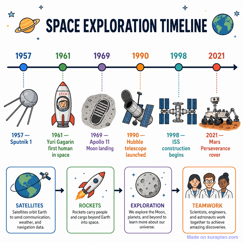 Space Exploration Timeline (detailed)