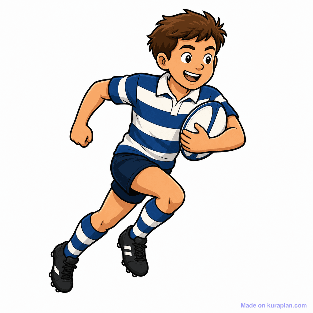 Sport Rugby Player Running
