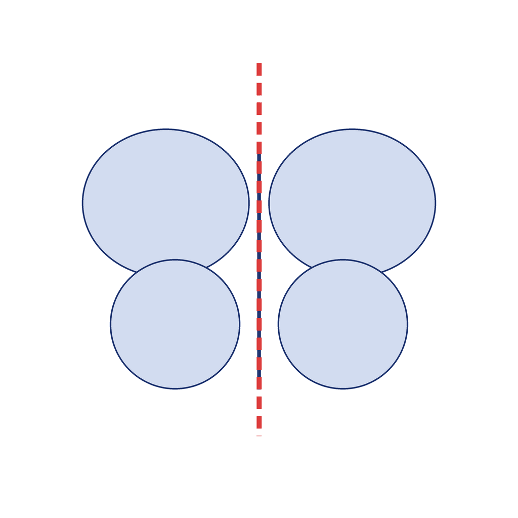 Butterfly — 1 line of symmetry