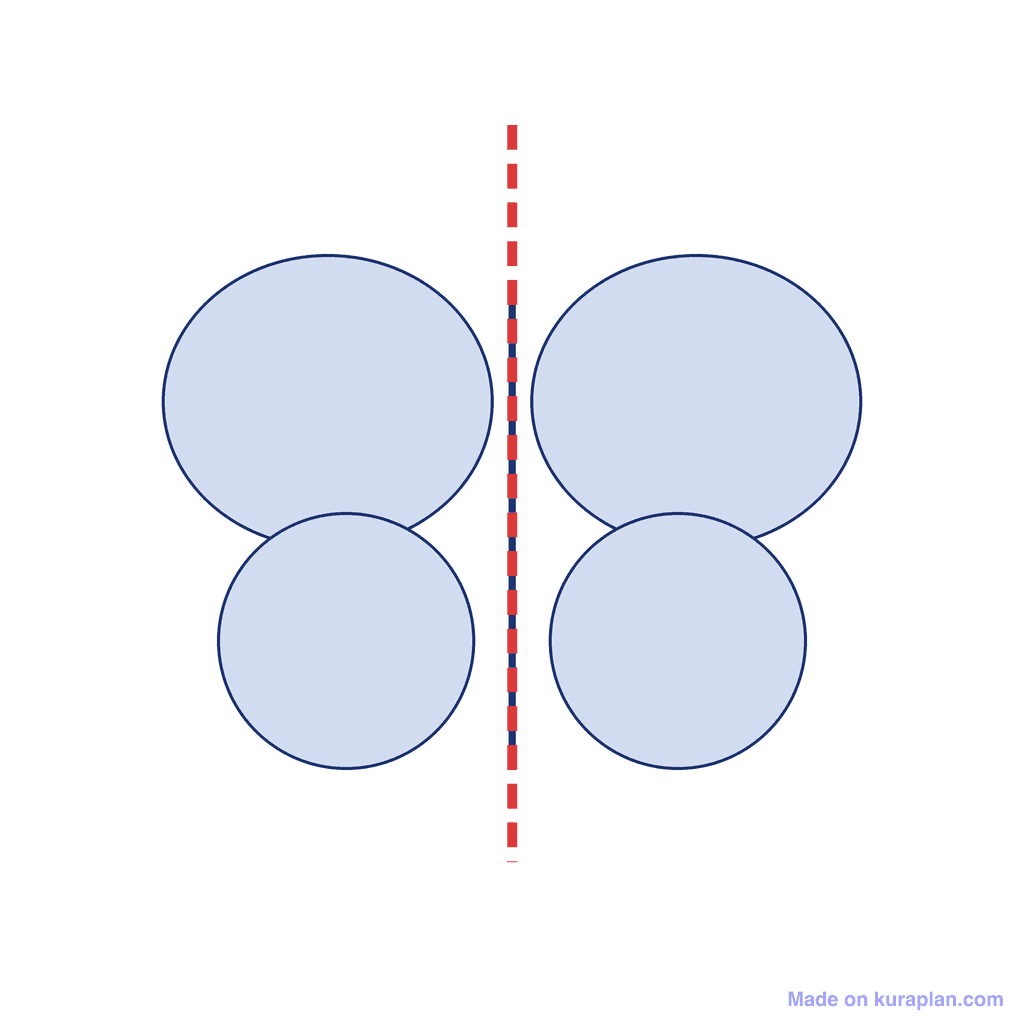 Butterfly — 1 line of symmetry