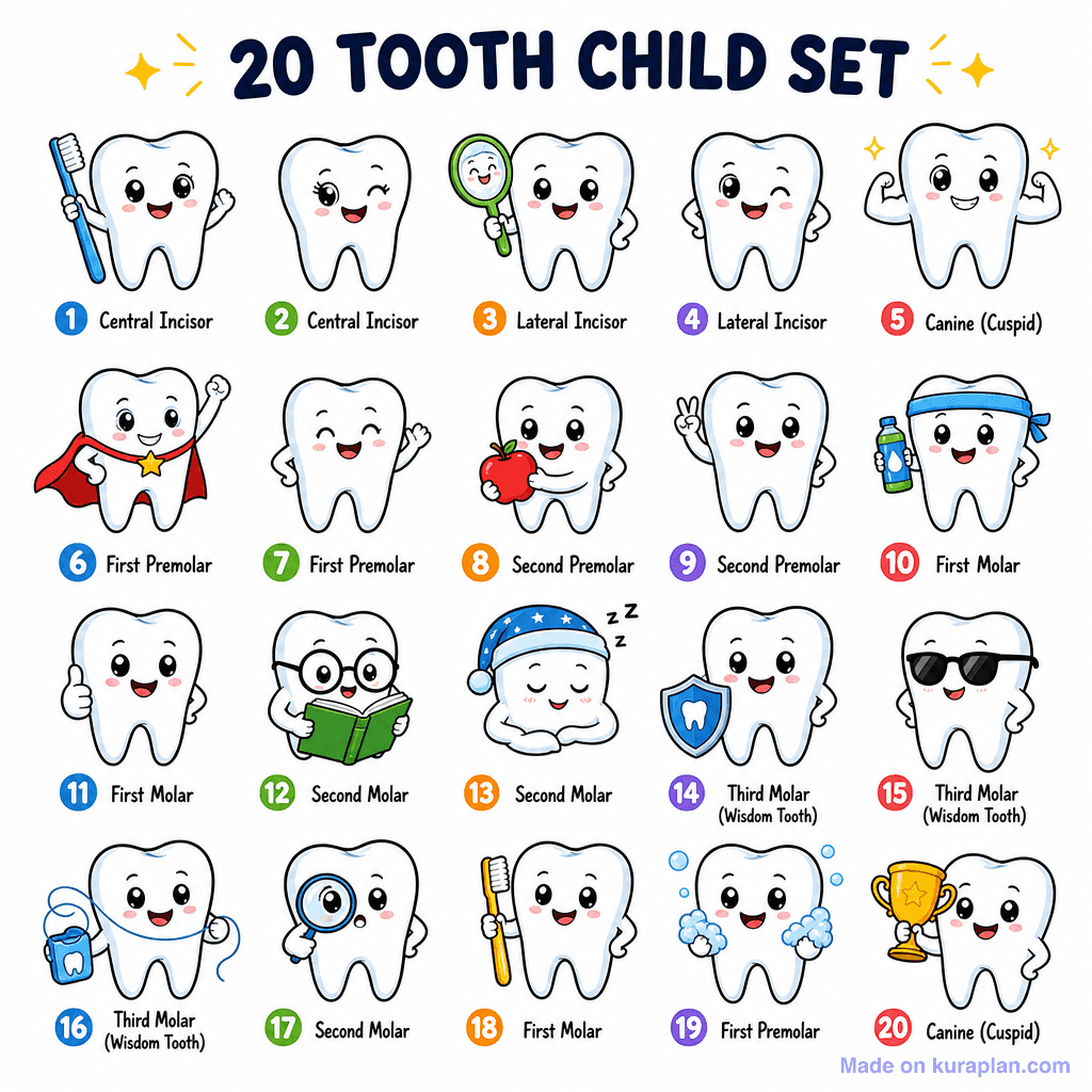 Teeth Milk Set