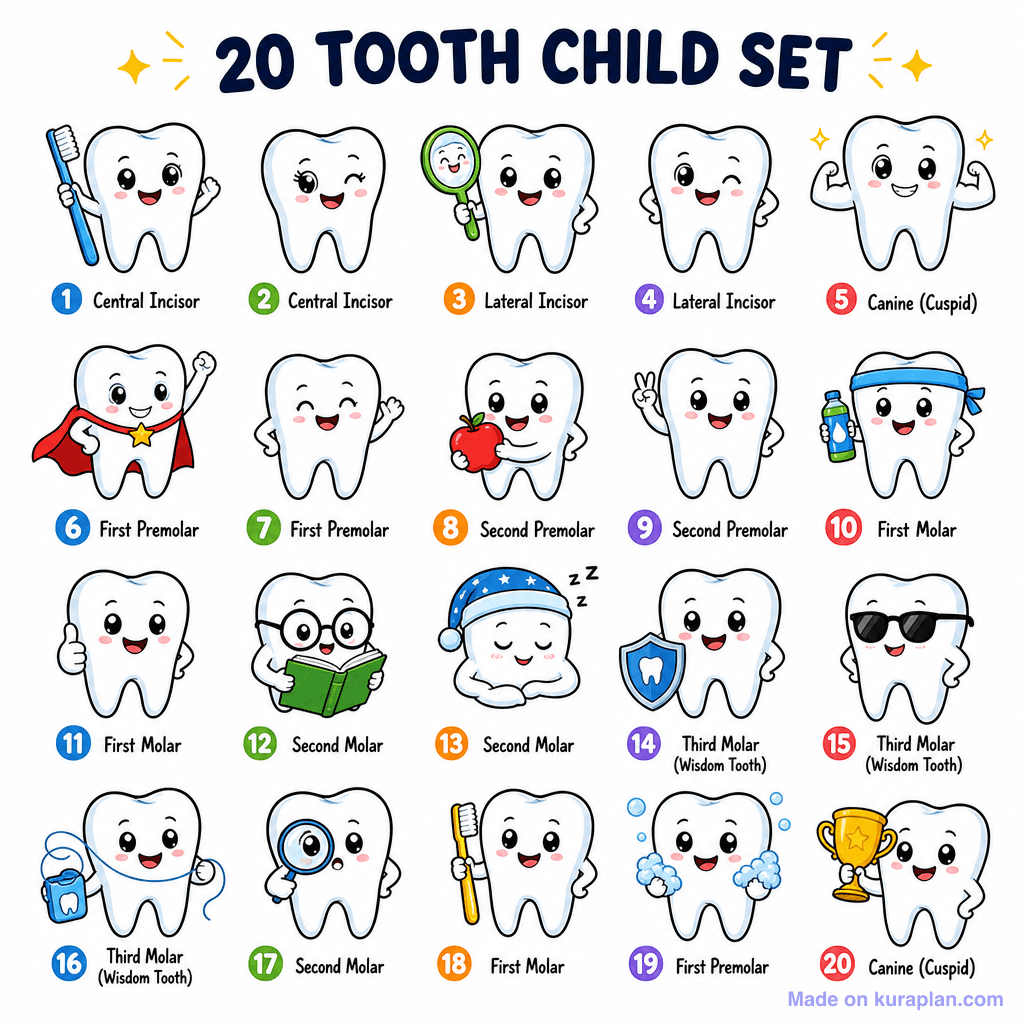 Teeth Milk Set