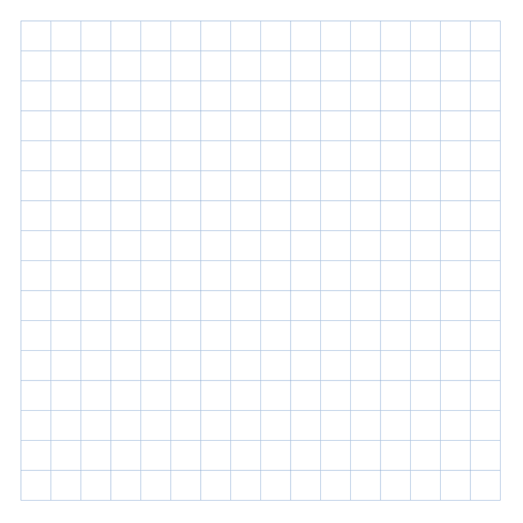 Grid Paper — 16×16 (blank)