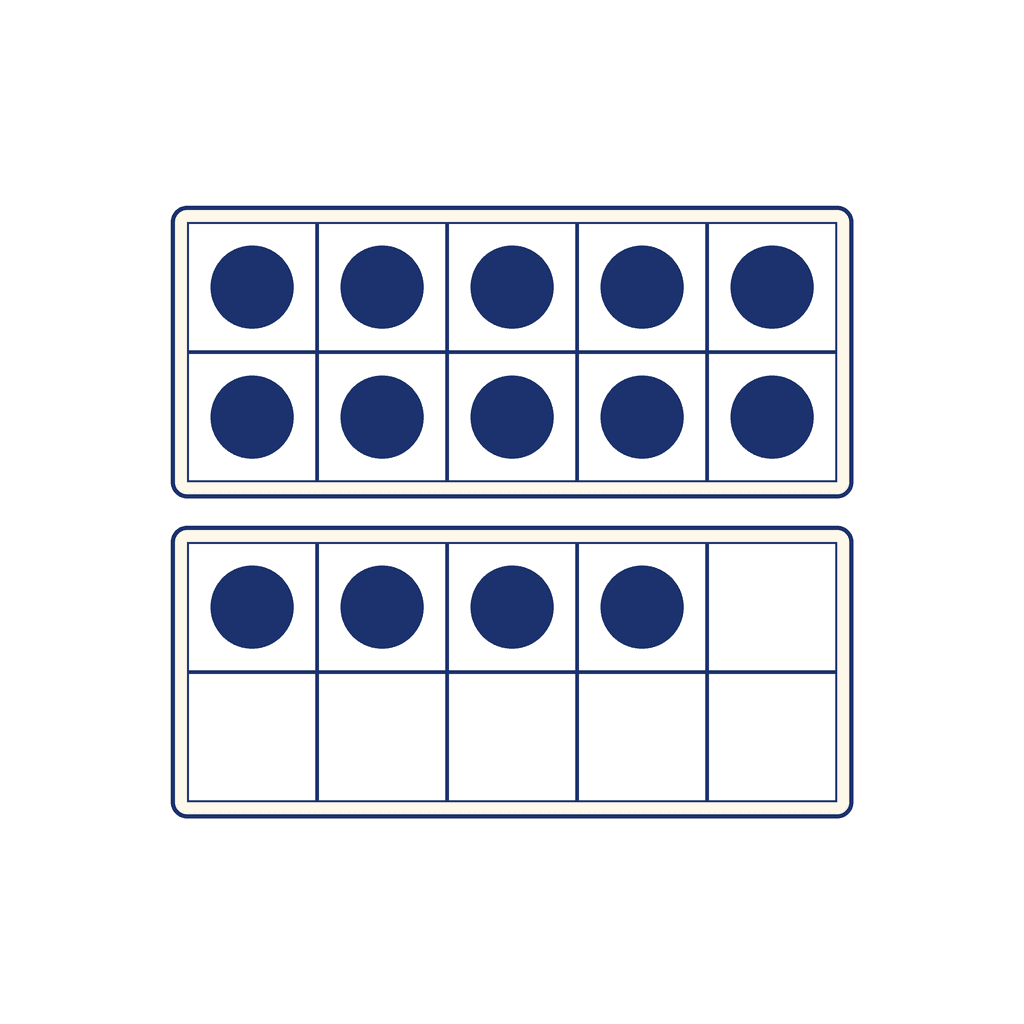 Ten Frame — 14 (Fourteen)