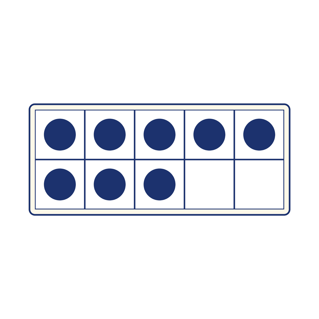 Ten Frame — 8 (Eight)