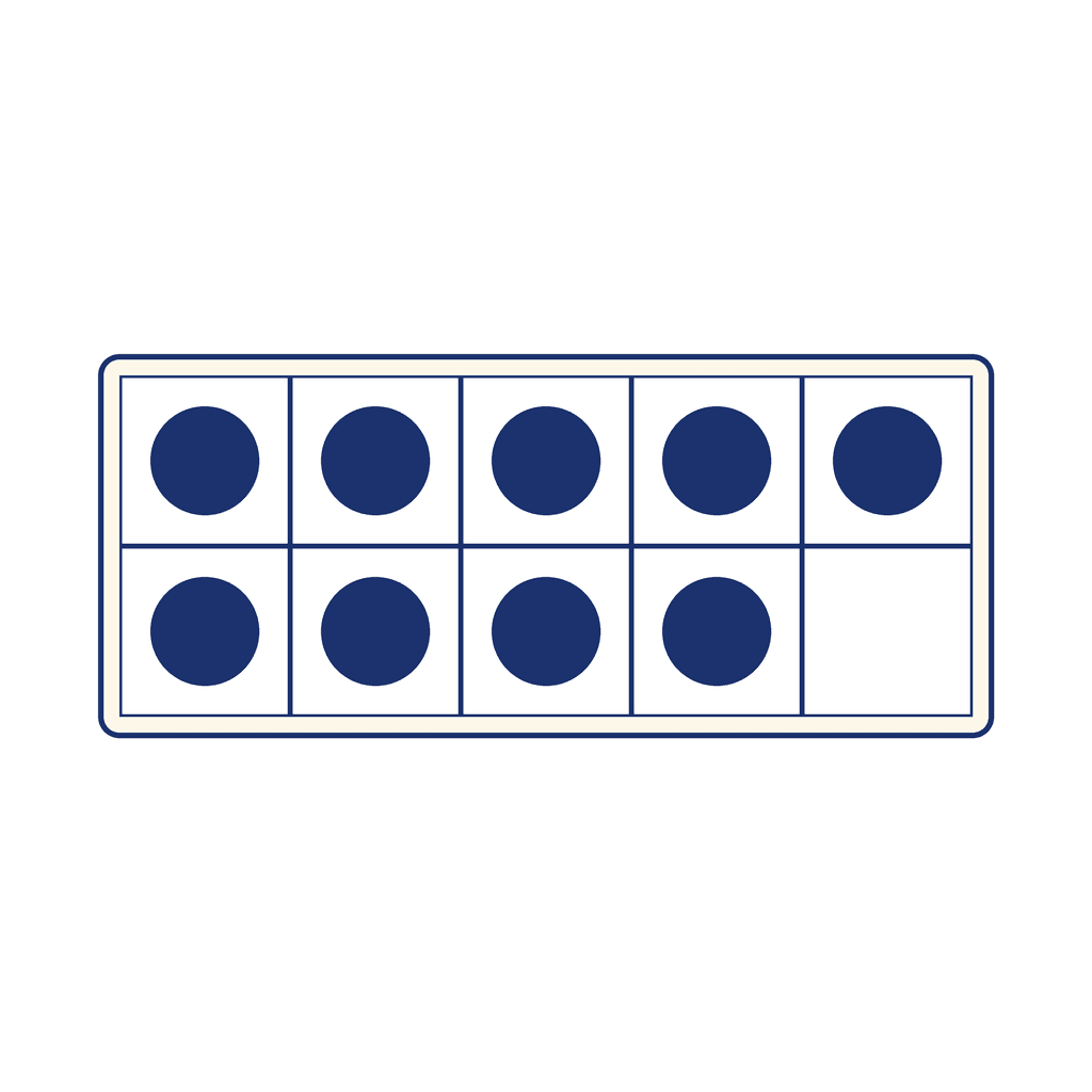 Ten Frame — 9 (Nine)