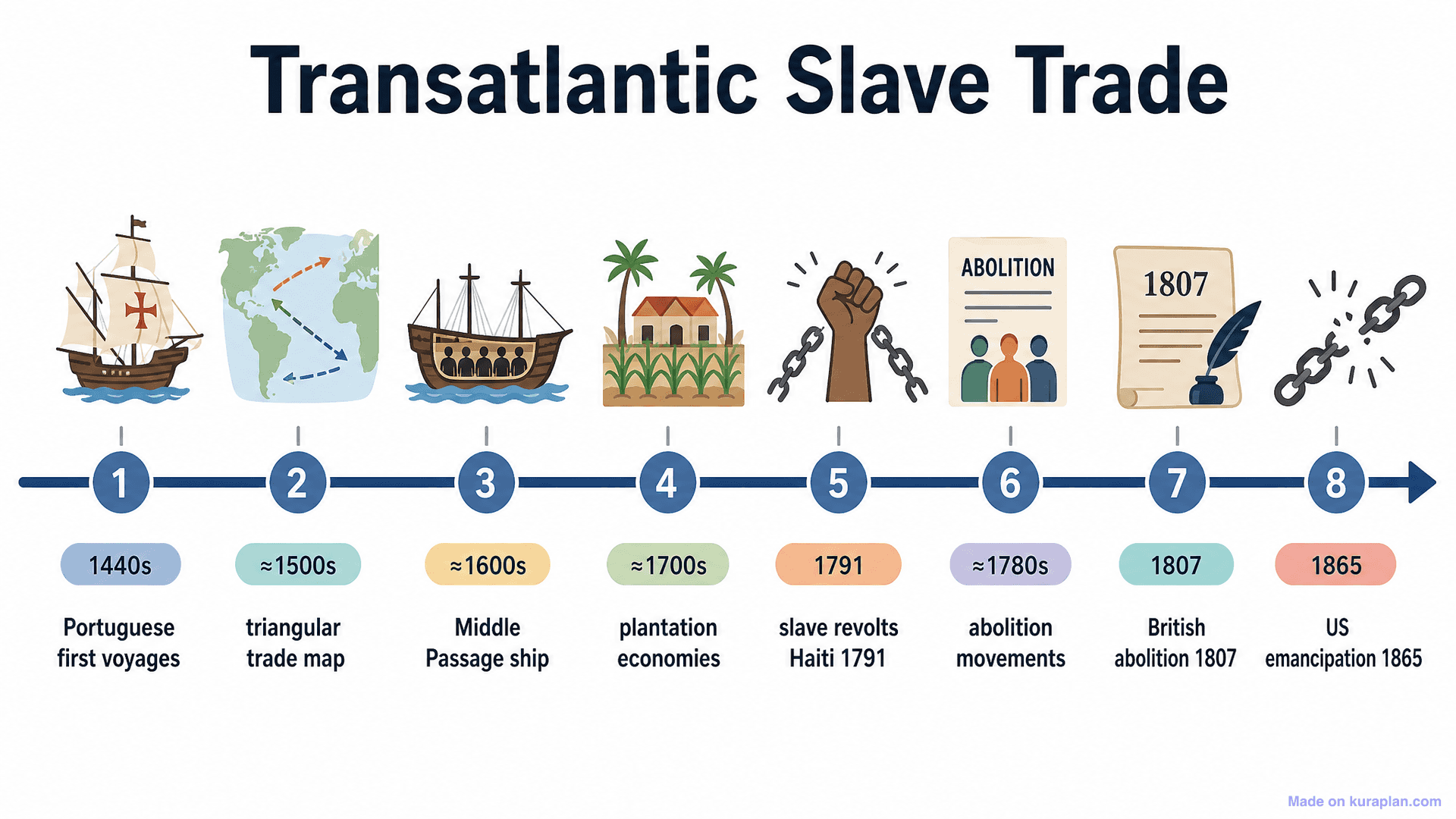 Transatlantic Slave Trade Timeline