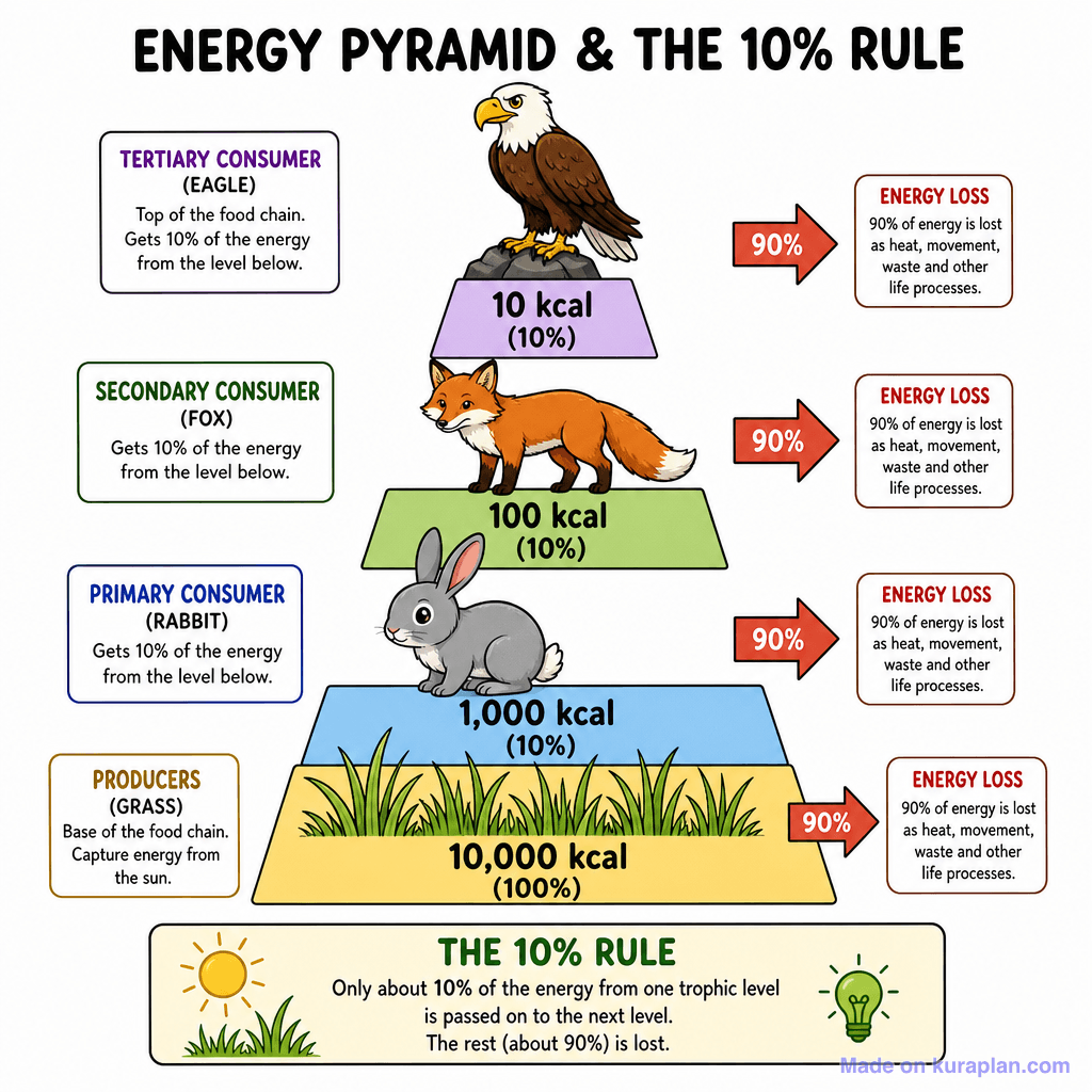 Trophic Levels Pyramid 4 Tier