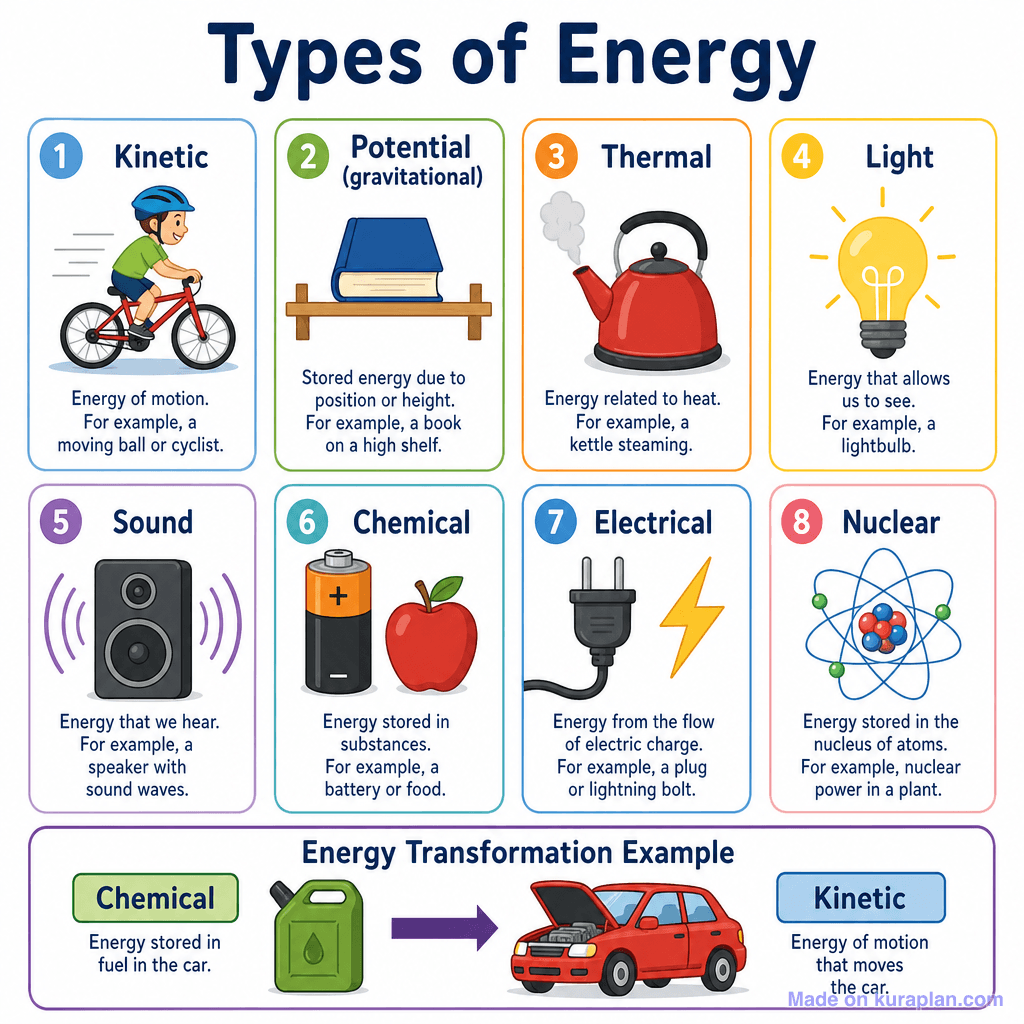 Types of Energy (simple)
