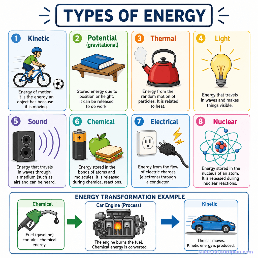 Types of Energy (detailed)