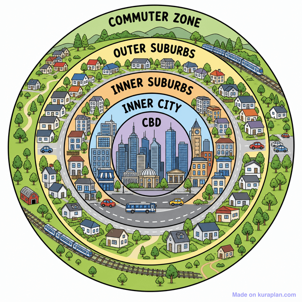 Urban Burgess Concentric Model