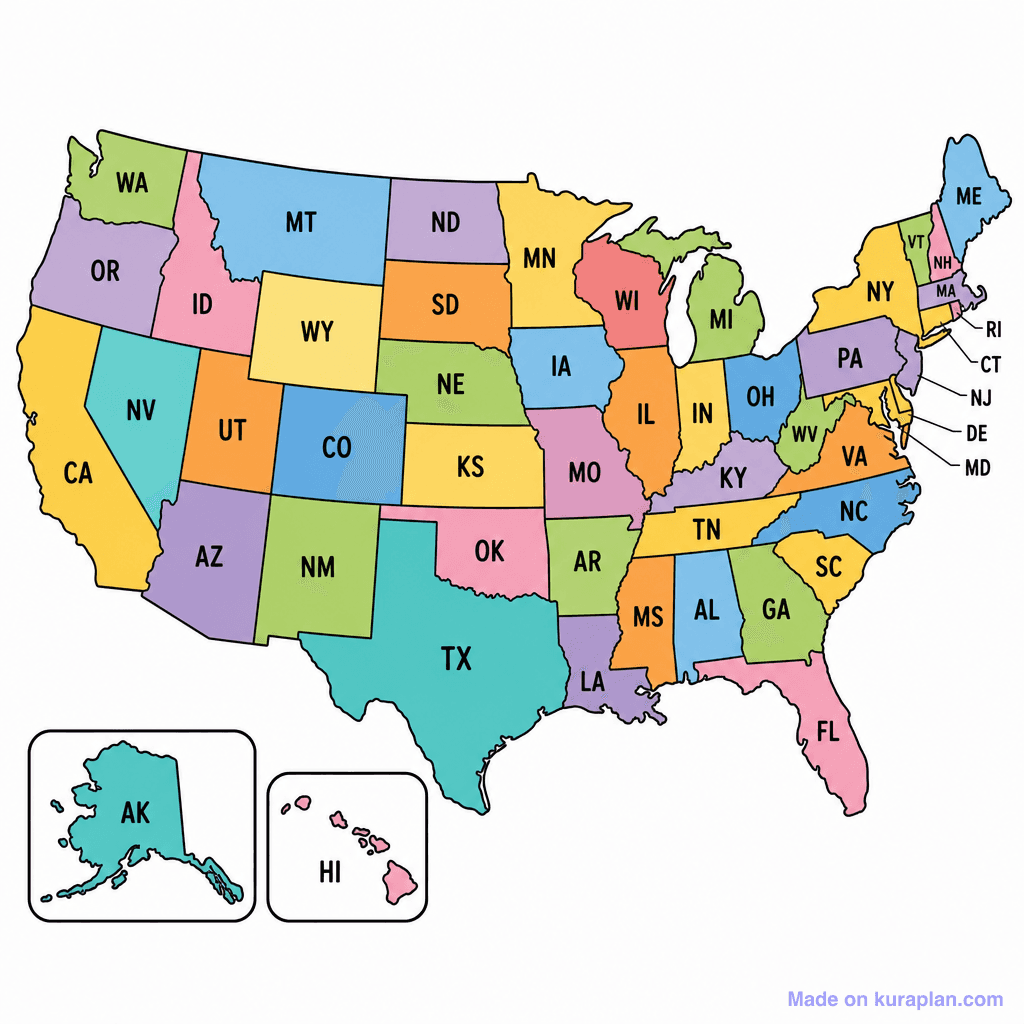 Regional / Political Subdivisions illustration sample