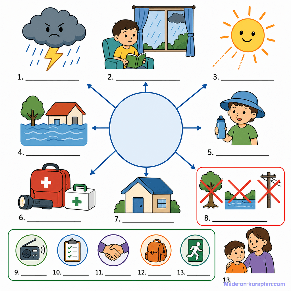 Weather Safety and Preparedness (simple, unlabeled)