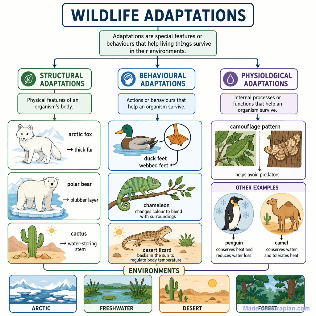 Wildlife Adaptations (detailed)