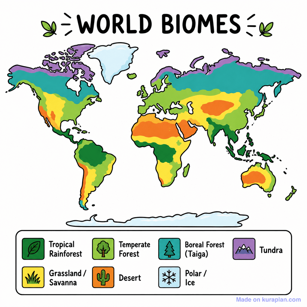 World Biomes Map