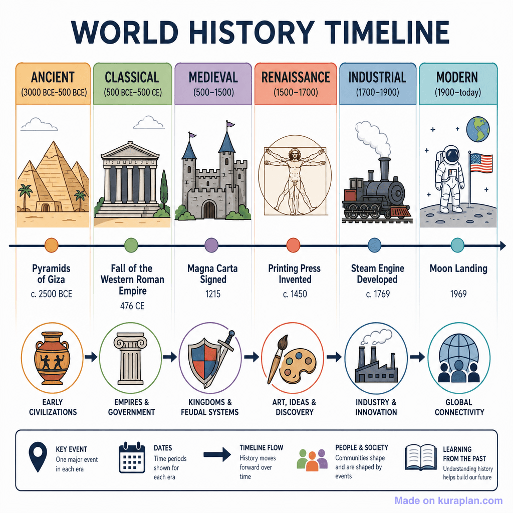 World History Timeline (detailed)
