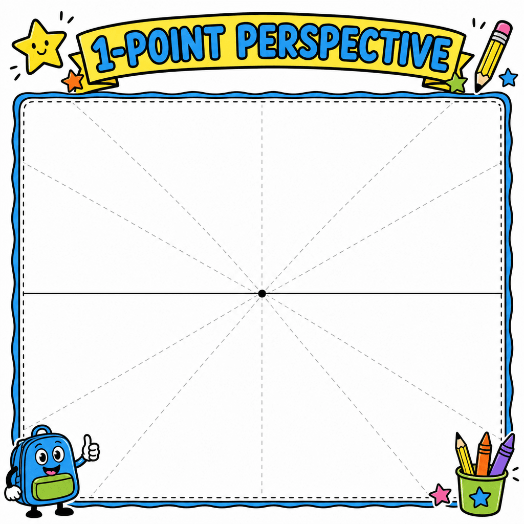 1-Point Perspective Grid