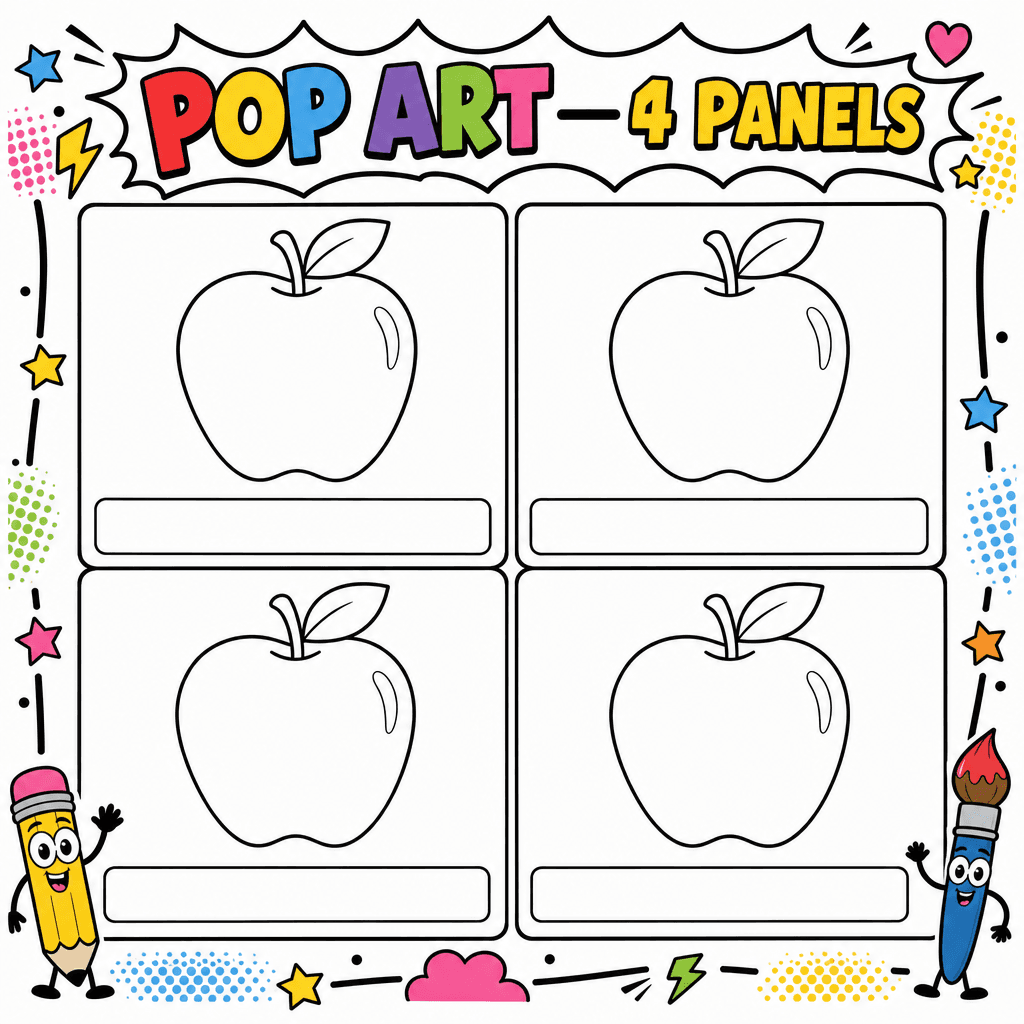 Pop Art Panel Template