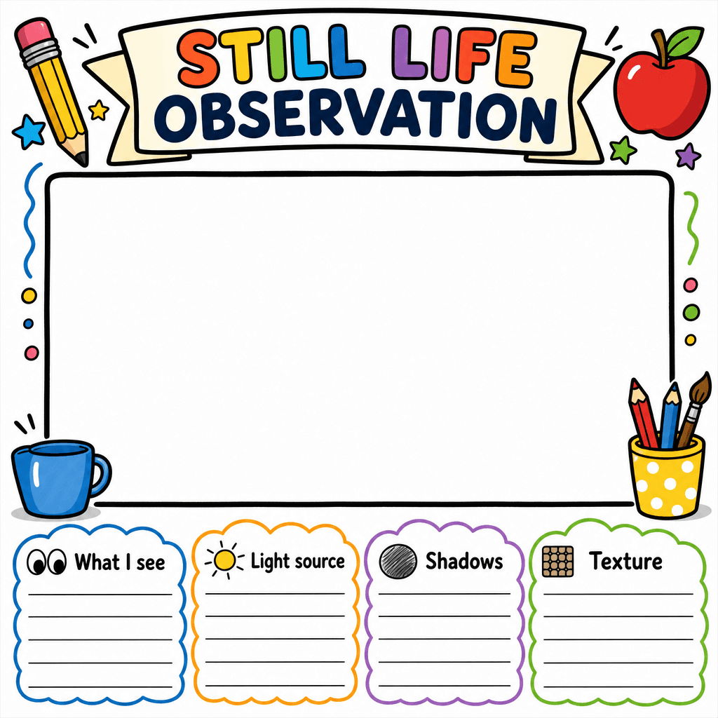 Still Life Observation Sheet