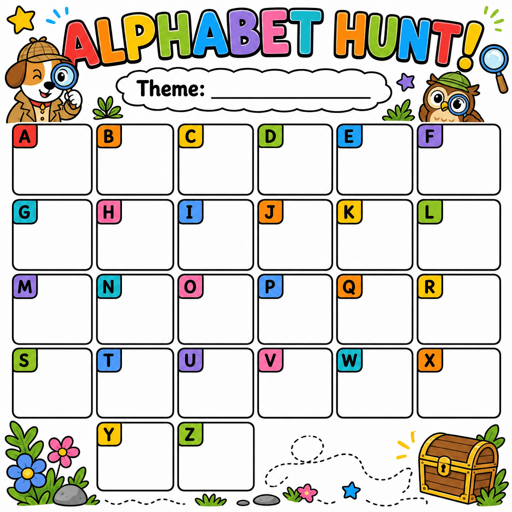 Alphabet Hunt Grid