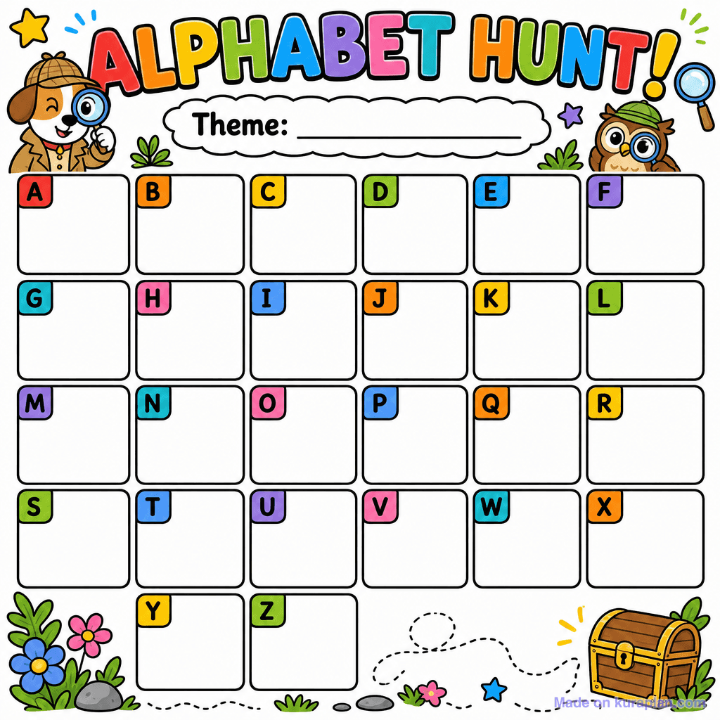 Alphabet Hunt Grid