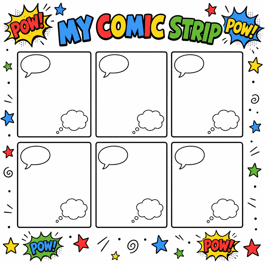 6-Panel Comic Strip