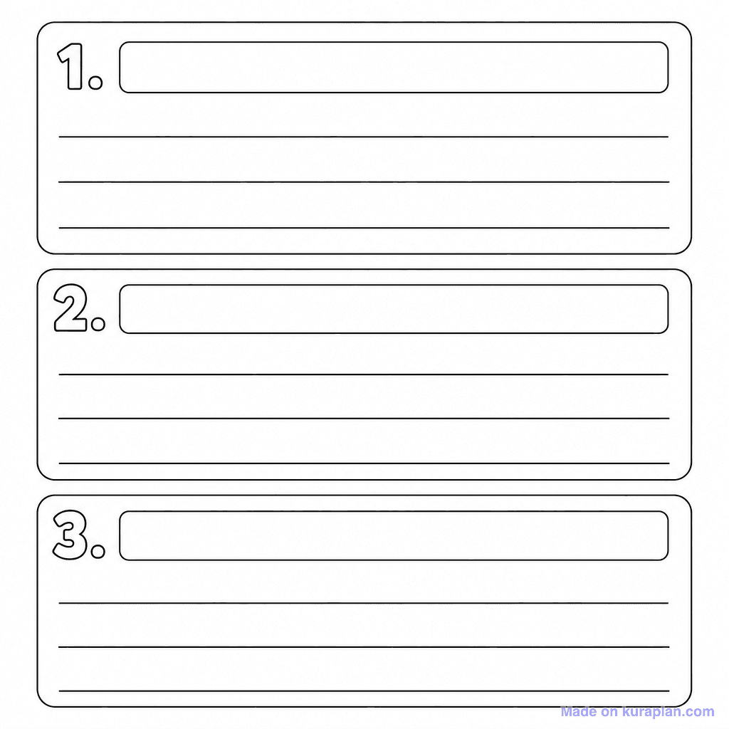 Comprehension 3 Question Frame