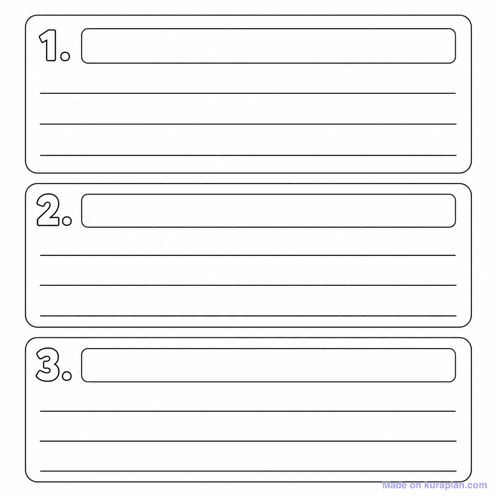 Comprehension 3 Question Frame