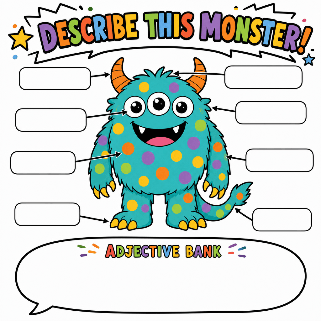 Describe-a-Monster (Adjective Practice)