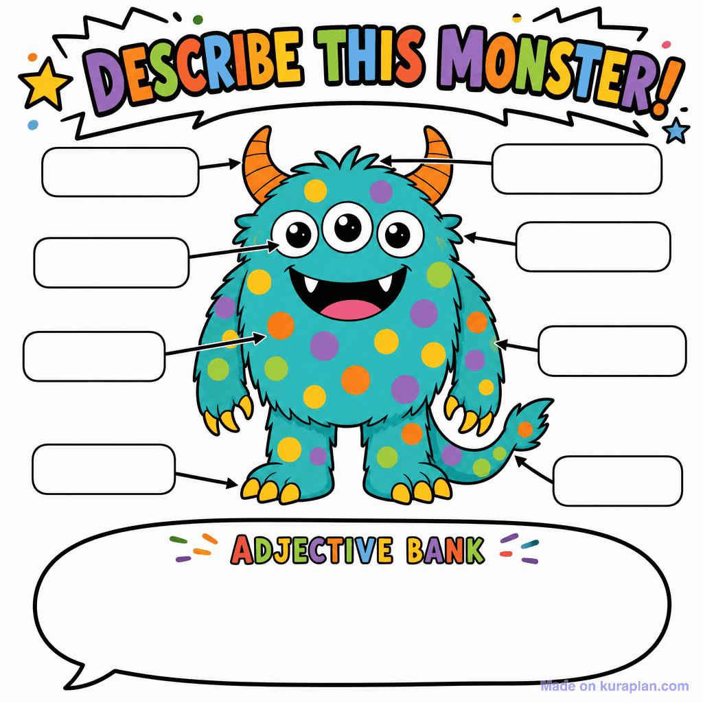 Describe-a-Monster (Adjective Practice)