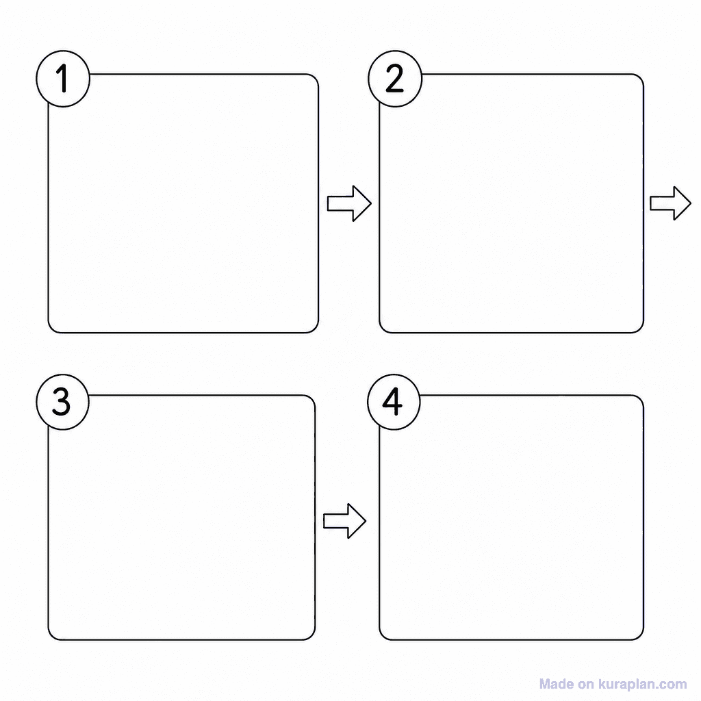 Sequence Strip 4 Blank