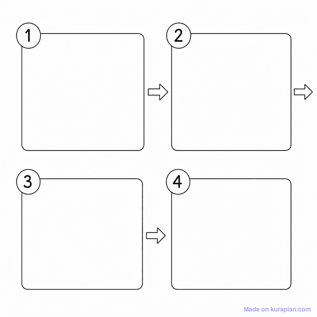 Sequence Strip 4 Blank
