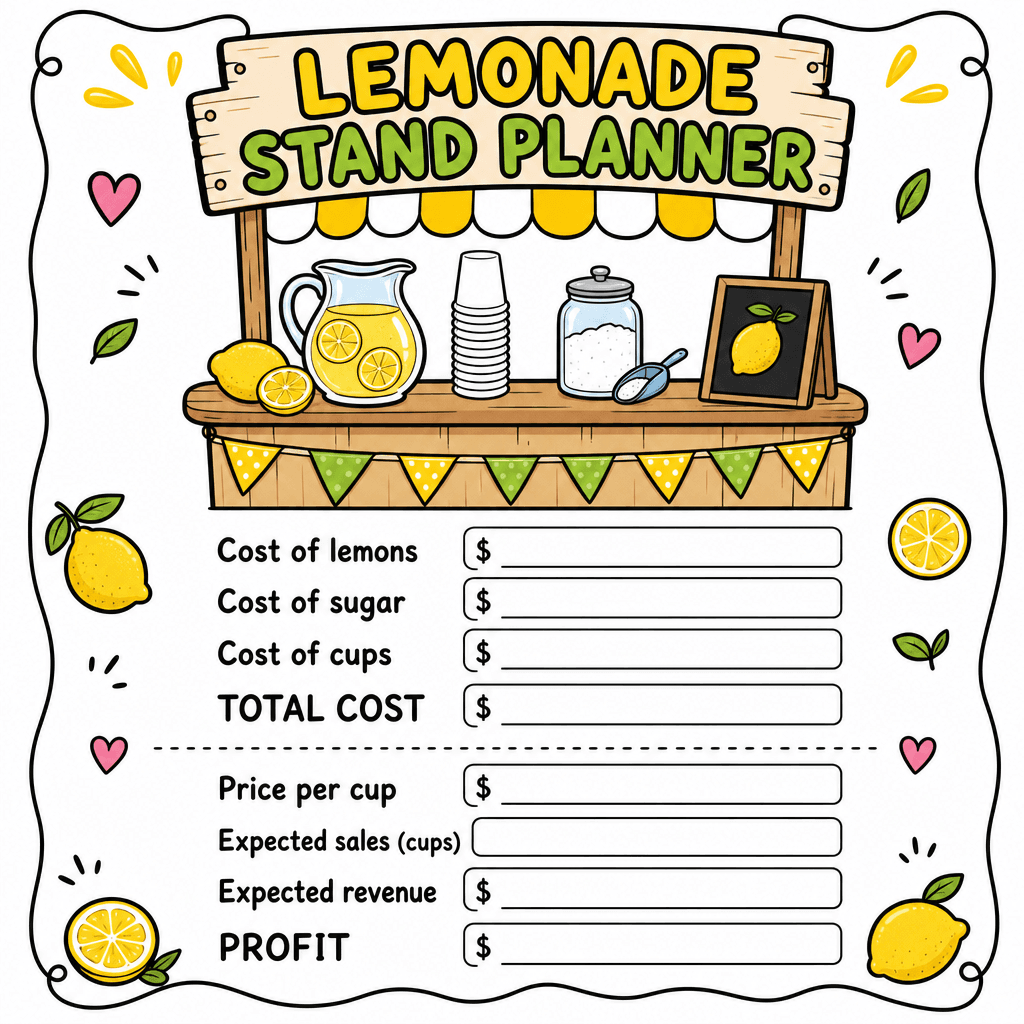 Lemonade Stand Planner