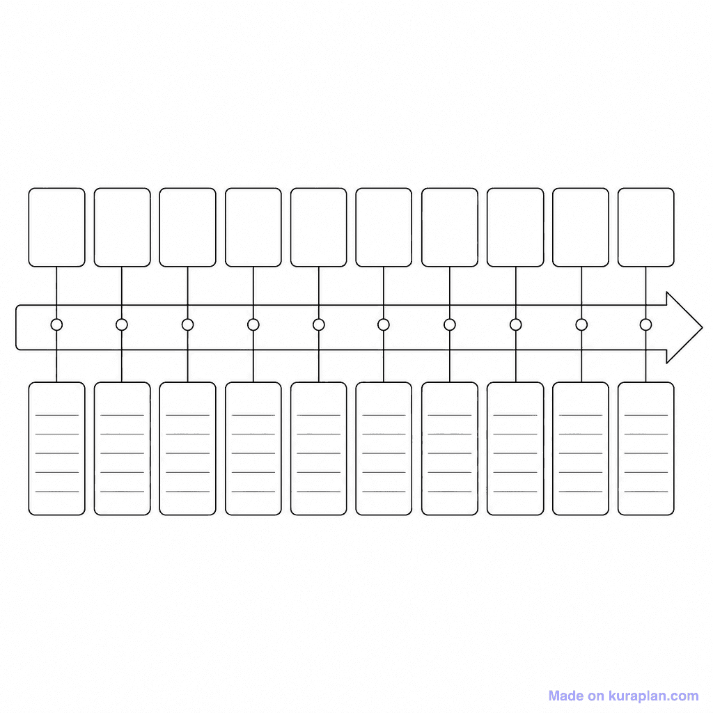 Timeline 10-Event Blank