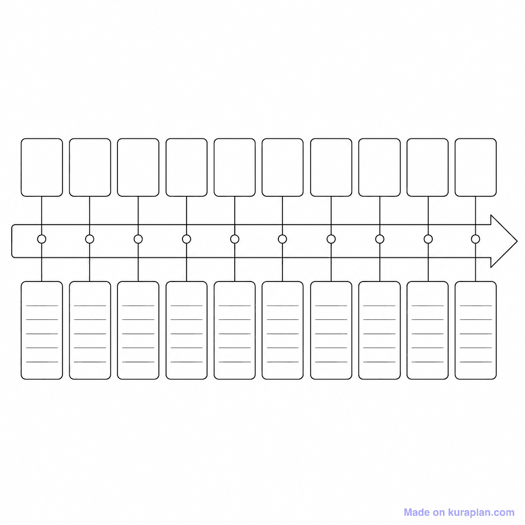 Timeline 10-Event Blank