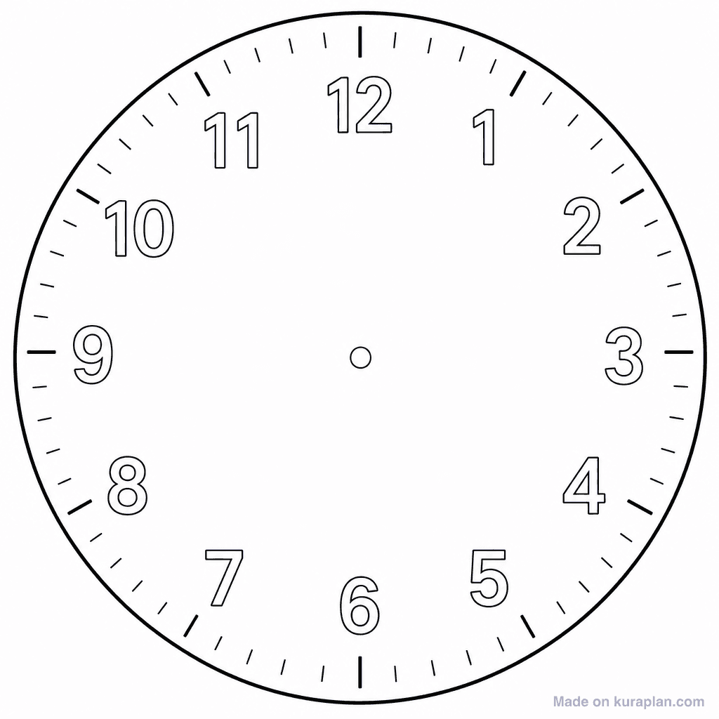 Clock Face Blank Analog