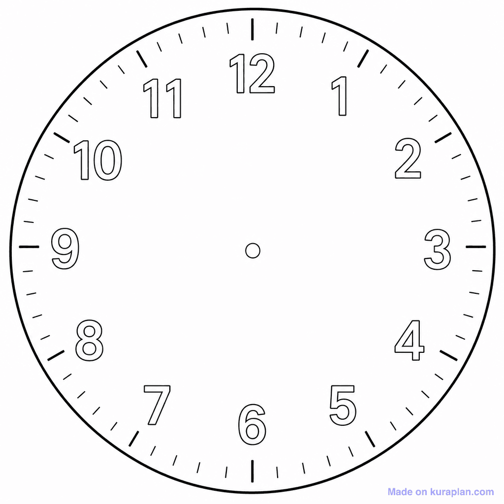 Clock Face Blank Analog