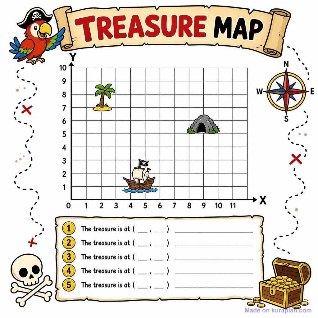 Coordinate Treasure Map