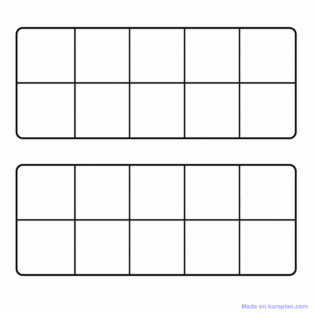 Double Ten Frame Blank