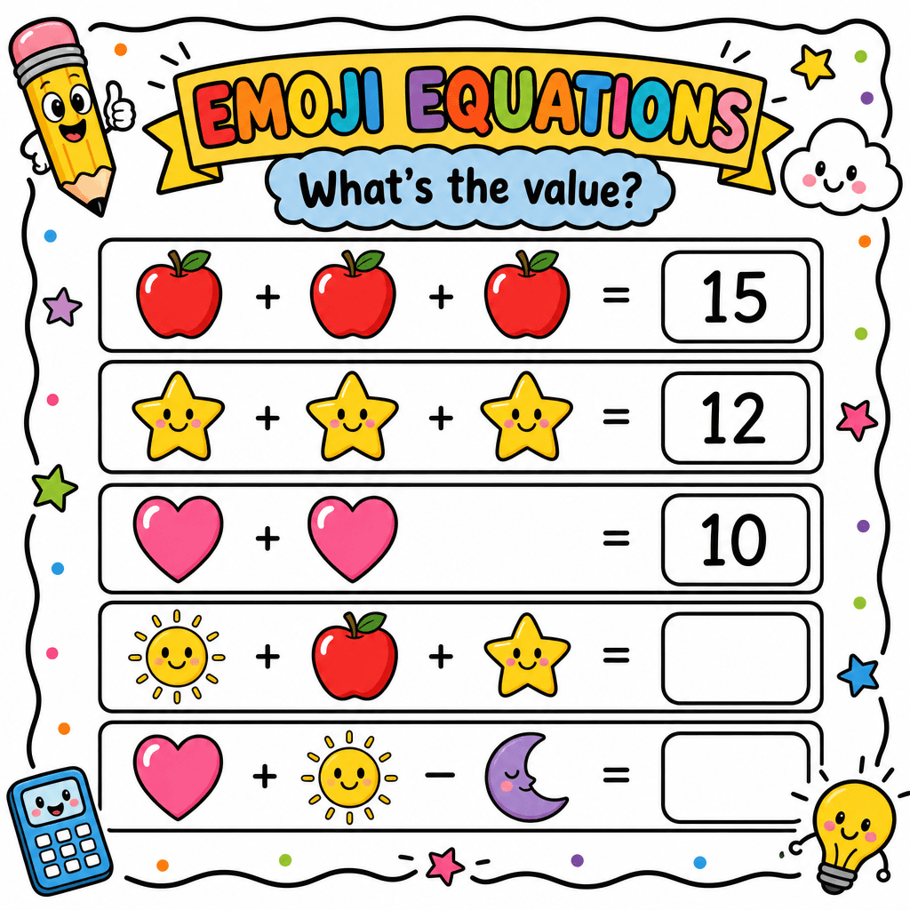 Emoji Equation Mystery