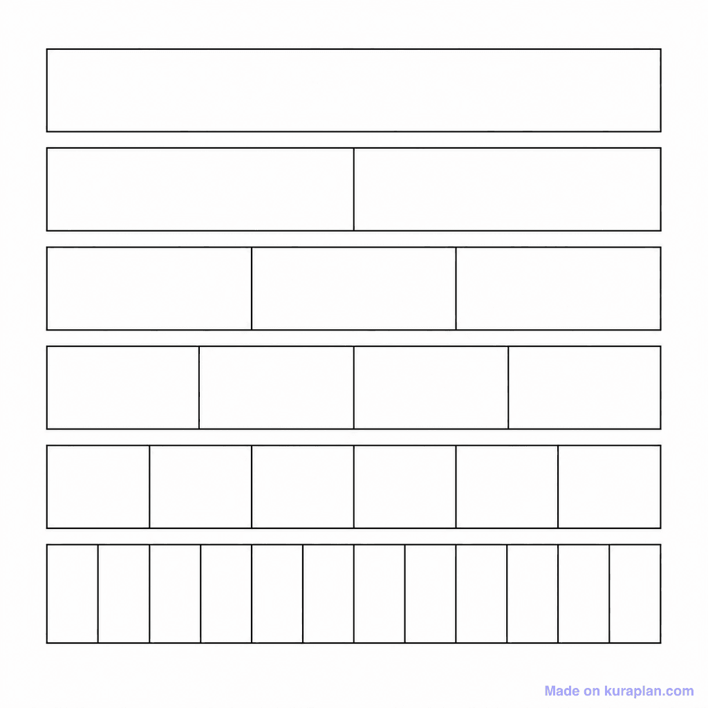 Fraction Bar Stack 1-12