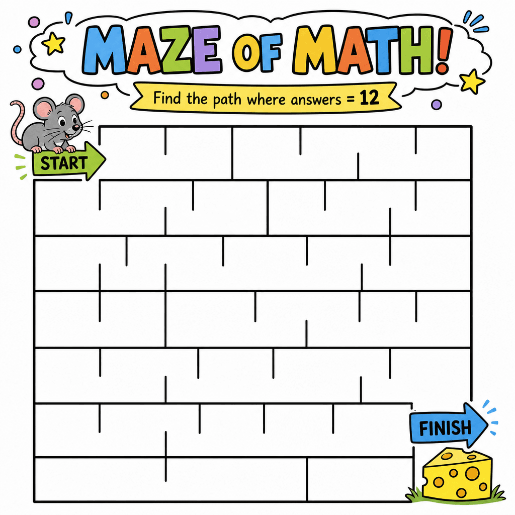 Math-Facts Maze