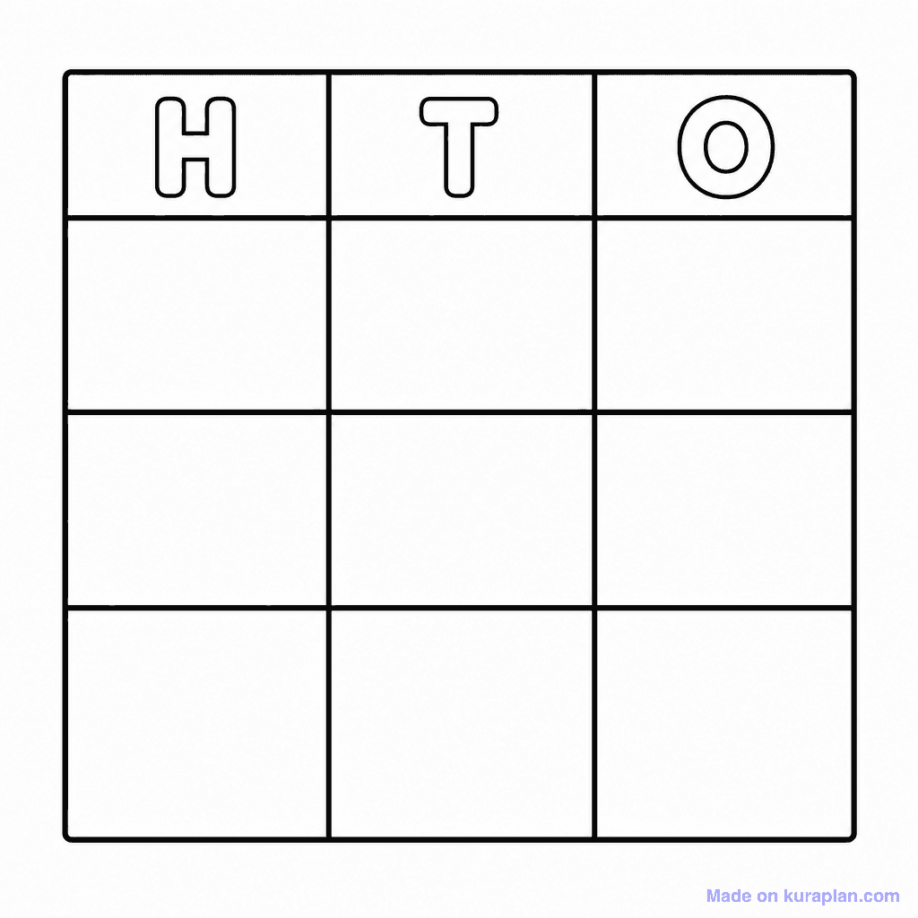 Place Value Chart Hundreds-Tens-Ones