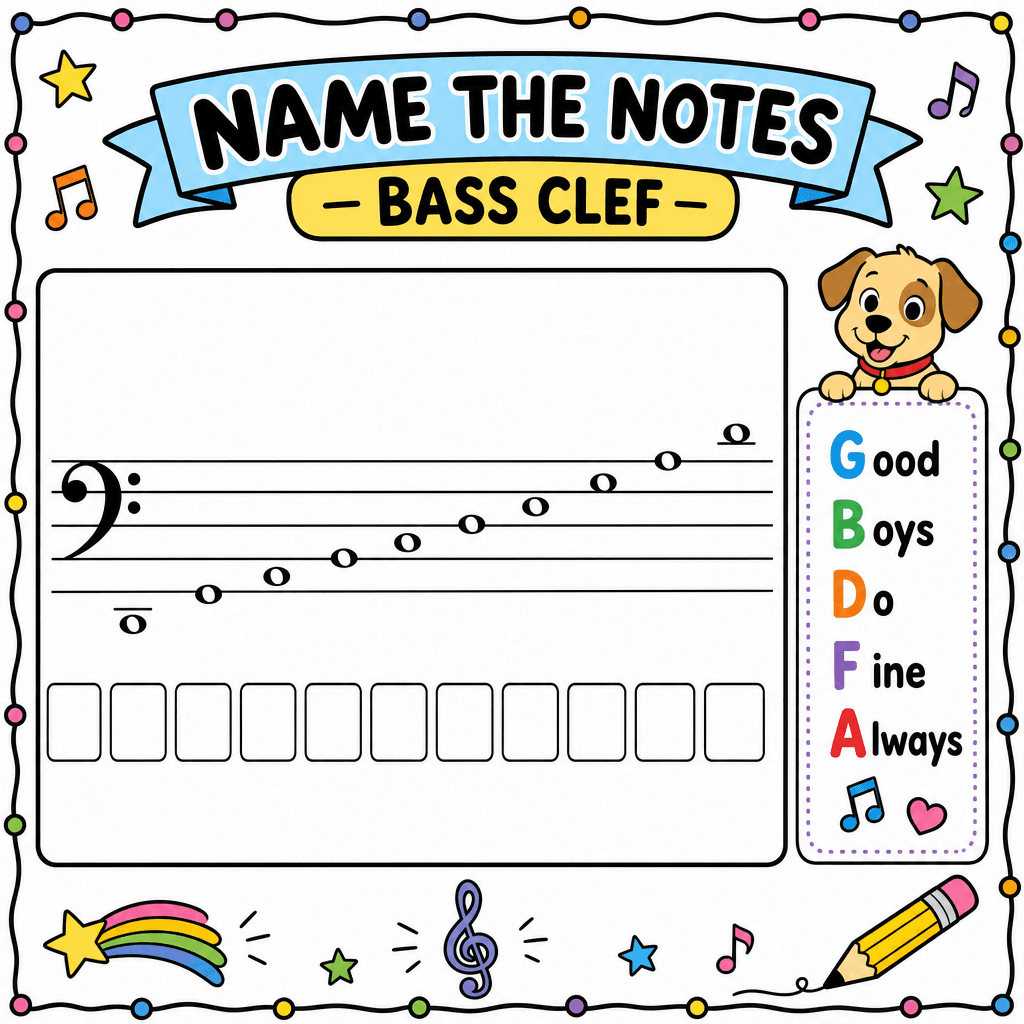 Bass Clef Note Naming