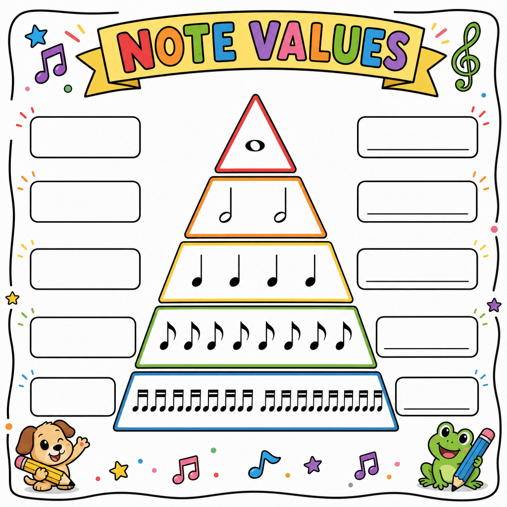 Note Value Chart Blank